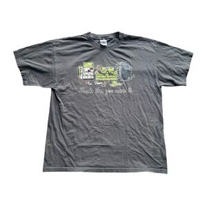 Gildan Graphic T-Shirt Women Small Gray Excellent Slack Like You Mean It Tee